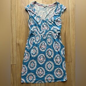 Boden Blue and Pink Jersey Dress
